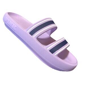 NWOT PINK by Victoria’s Secret Double Strap Pillow Slides Size L